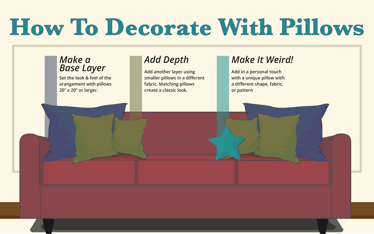 decorate with pillows